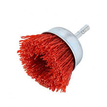 Shaft Grit Abrasive Nylon Filament  Cleaning  Industry  Cup Brush with Shank Handle